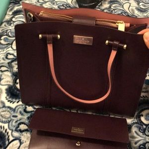 Kate spade satchel and wallet
